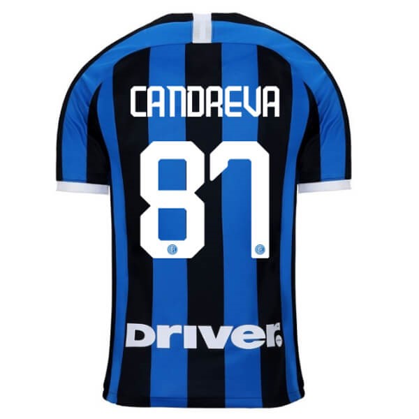 Maillot Football Inter Milan NO.87 Candreva Domicile 2019-20 Bleu